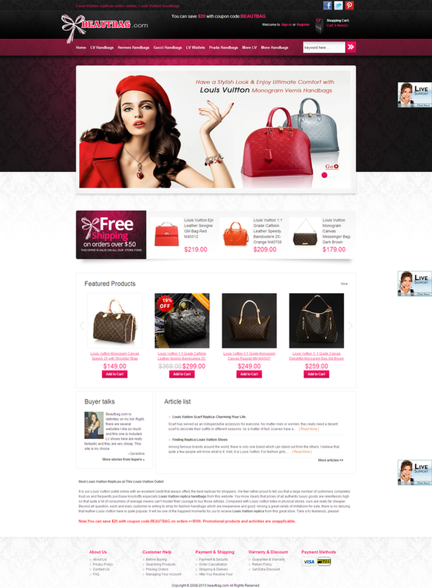 Fake Louis Vuitton Hand bags: Restatement Of Fashion - Fake Louis